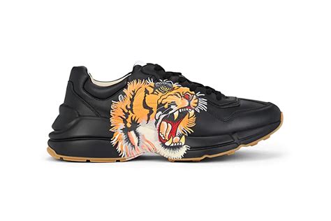 gucci tiger shoes men|Gucci rhyton tiger print.